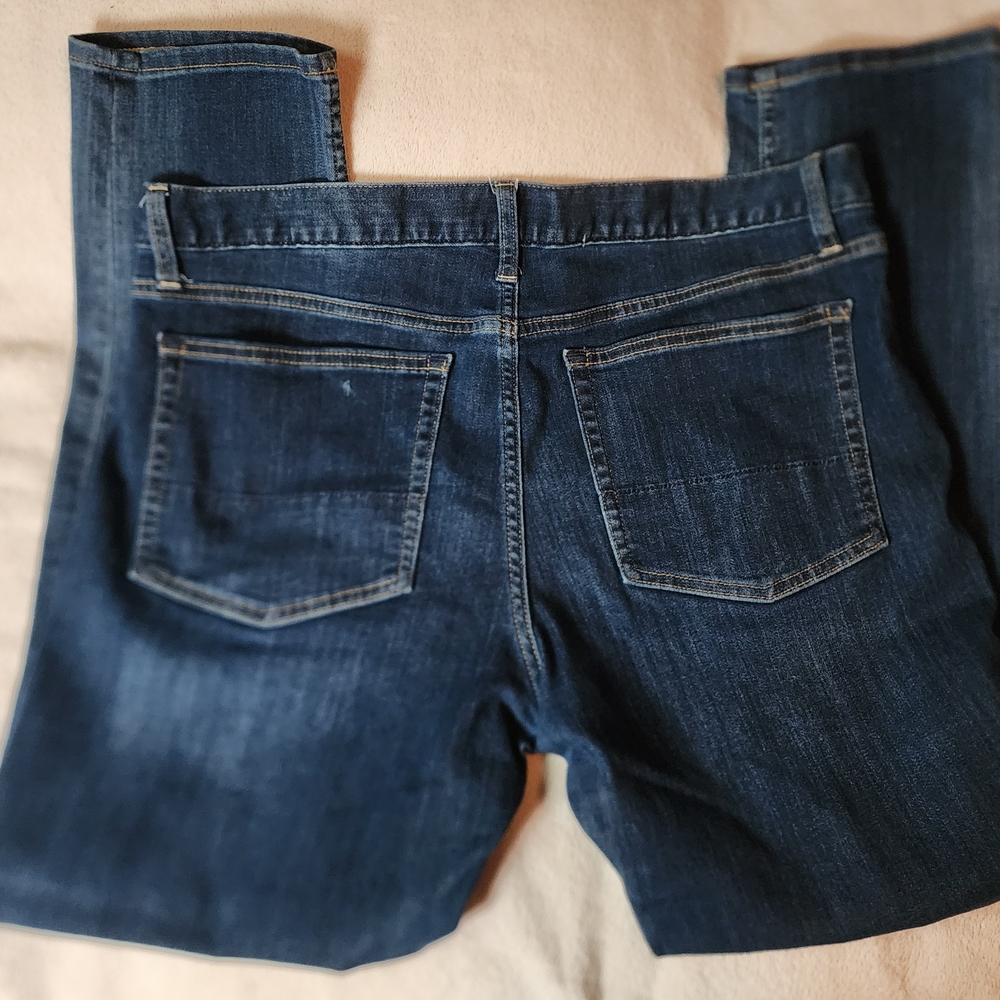 Free Assembly Dark Blue Straight Leg Jeans 38 X 30